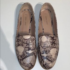 New Look loafer in snake print